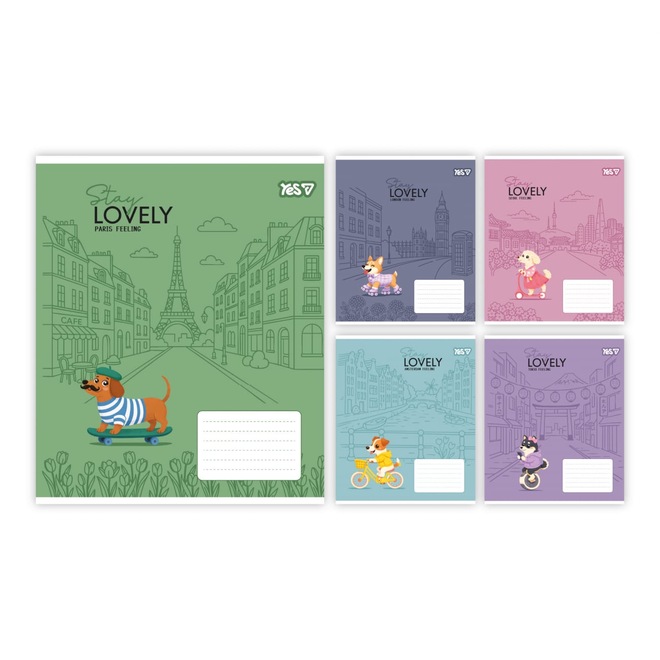 Зошит 12 аркушів коса лінія Stay lovely