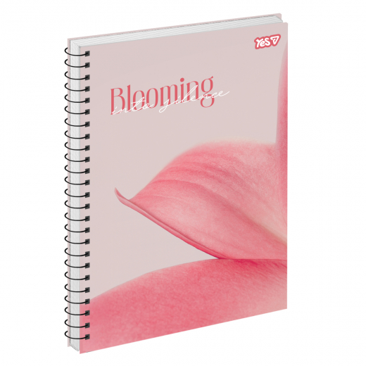 Зошит пруж. А4 80 аркушів клітинка картонний обкладинка «Blooming»