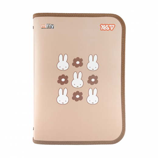 Папка факульт.«Yes» А4 «Miffy» пластикова на блискавці, з внутр. кишенею
