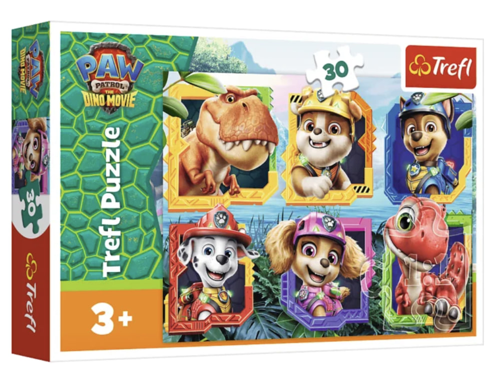 Пазли Trefl 30 елементів PAW PATROL Острів Діно.THE DINO MOVIE