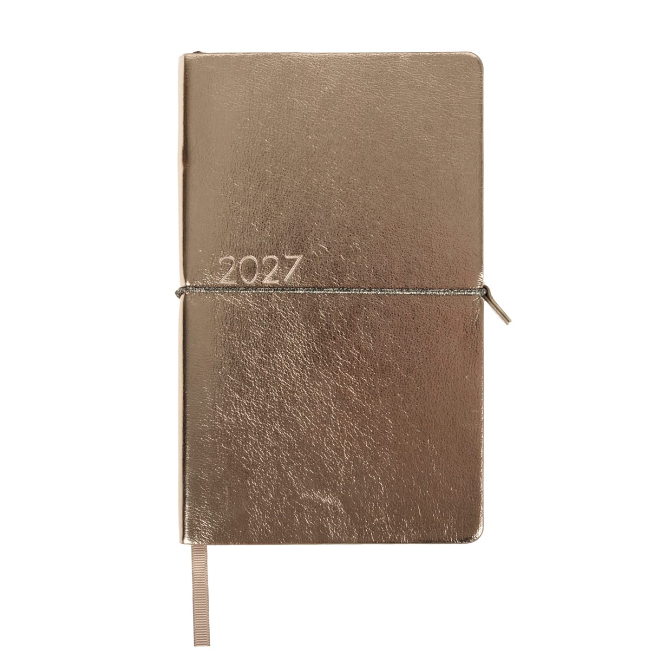 Щоденник А5 «Leo Planner» дат2027 176 аркушів Glory м'яка обкладинка, темно-сірий металік