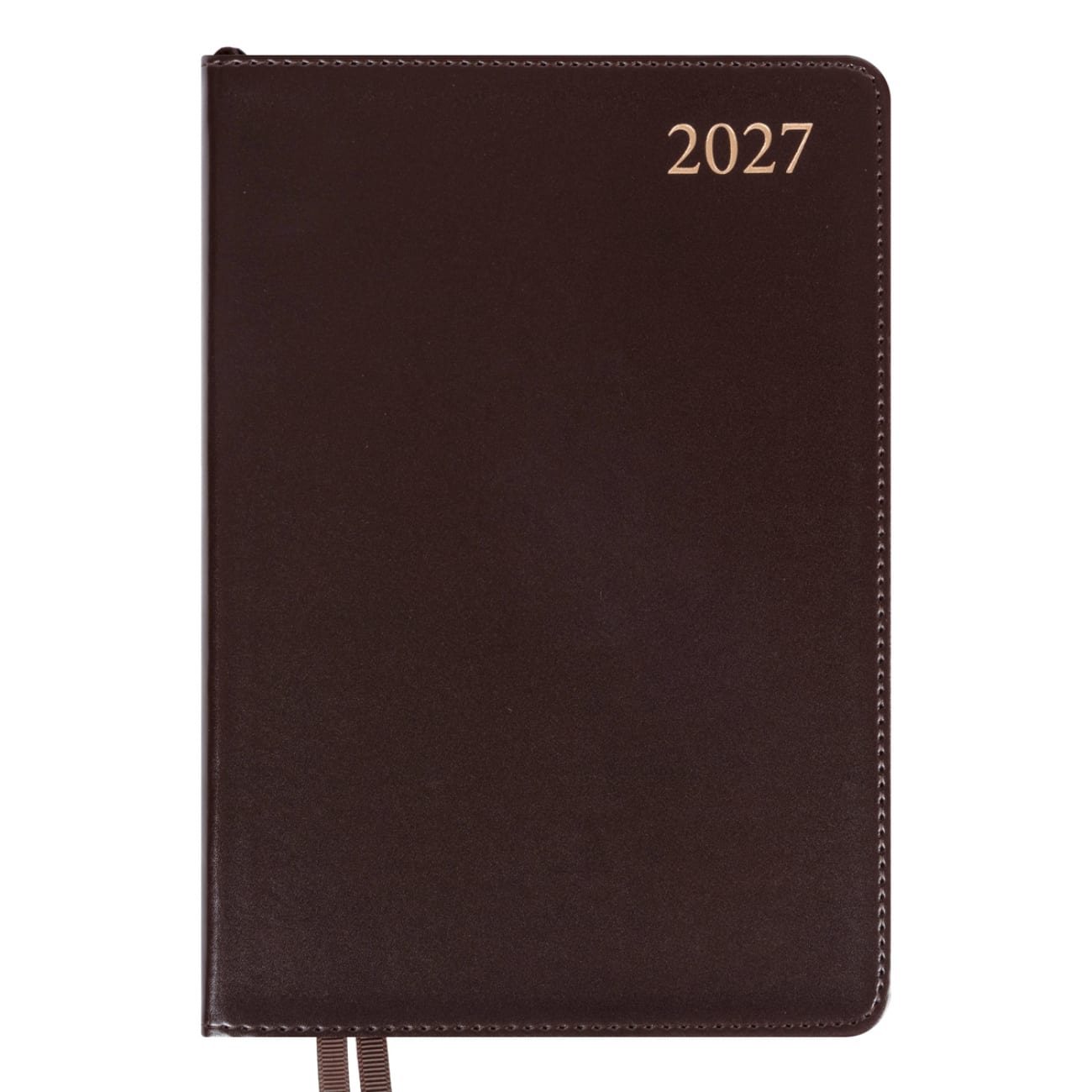 Щоденник А5 «Leo Planner» дат2027 184 аркуші Aldento інтегральна обкладинка, темно-коричневий