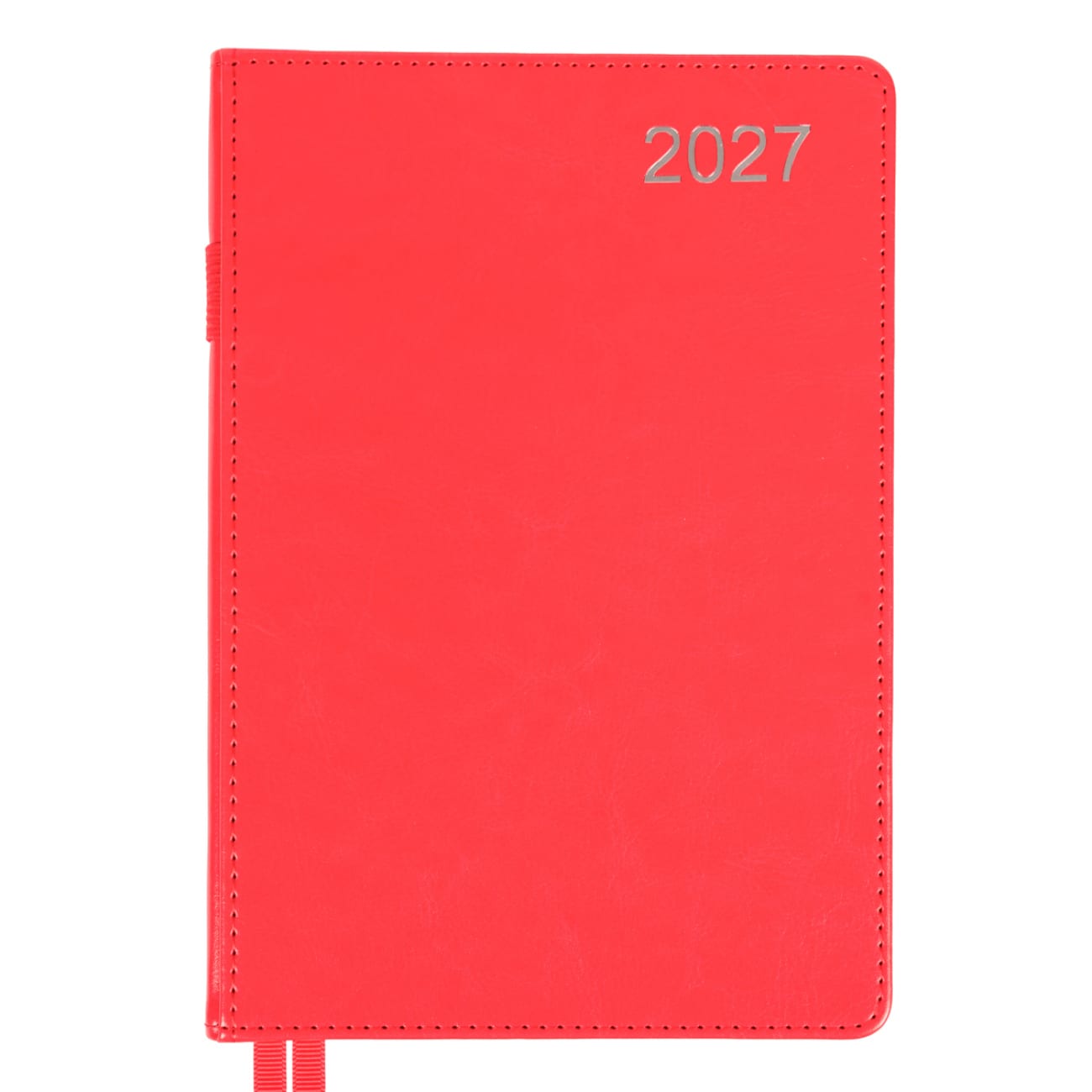 Щоденник А5 «Leo Planner» дат2027 184 аркуші City тверда обкладинка, червоний
