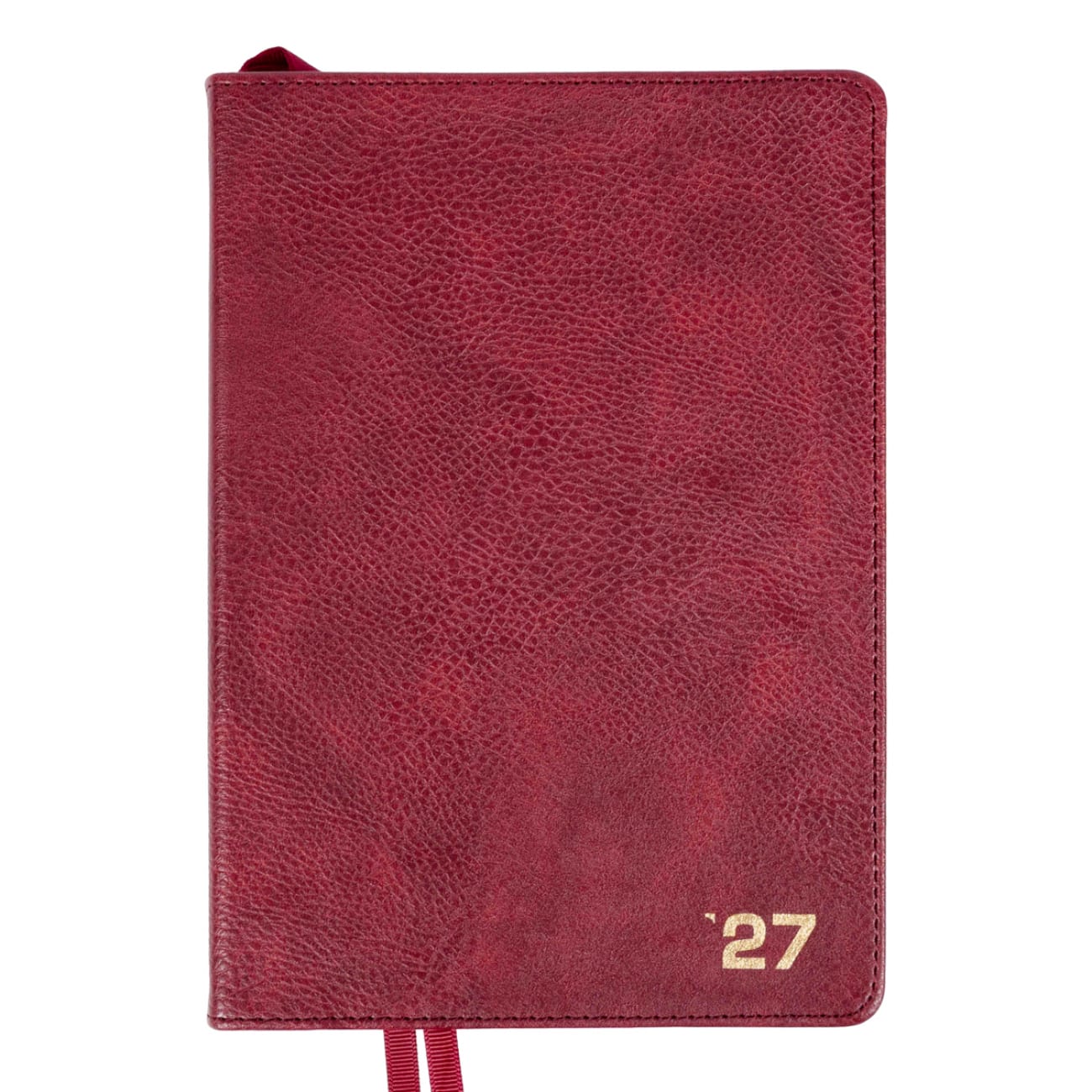 Щоденник А5 «Leo Planner» дат2027 184 аркуші Prime інтегральна обкладинка, бордовий