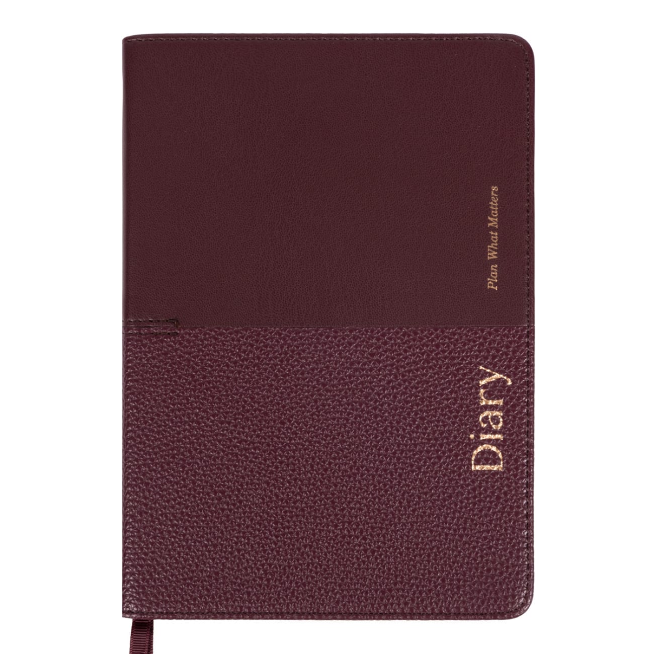 Щоденник А5 «Leo Planner» дат2027 184 аркуші Royal тверда обкладинка, бордовий