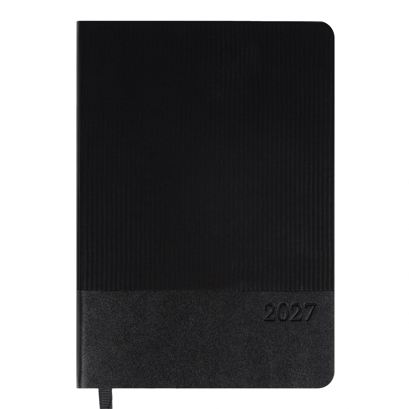 Щоденник А5 «Leo Planner» дат2027 184 аркуші Velvet м'яка обкладинка, чорний