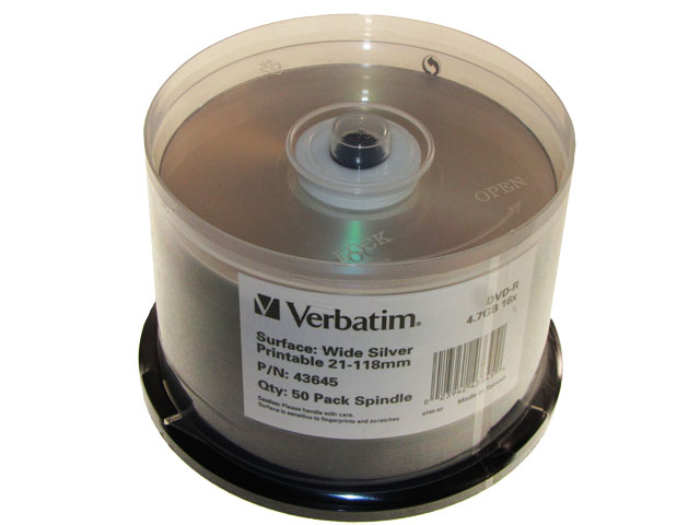 DVD+R 16×4.7Gb printable матовий штир
