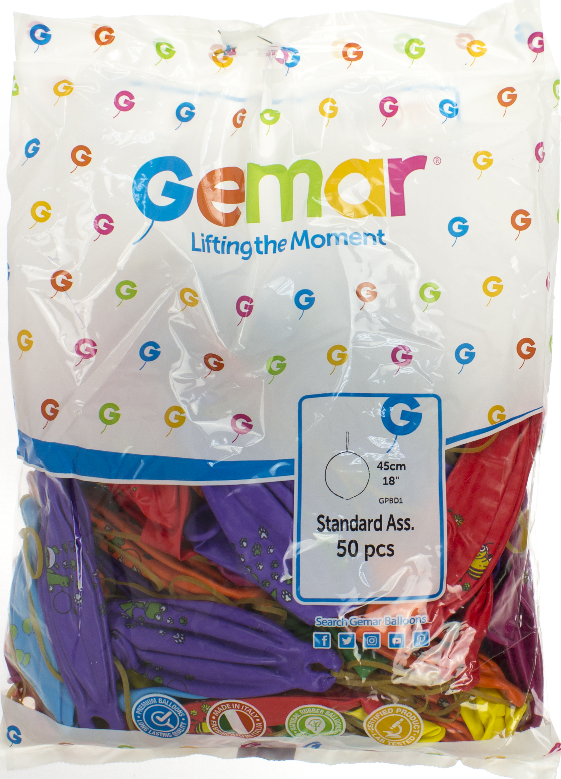 Кулька повітряна Кавун з малюнком GPF5D/80 GPBD1/45см/18/59830/61800