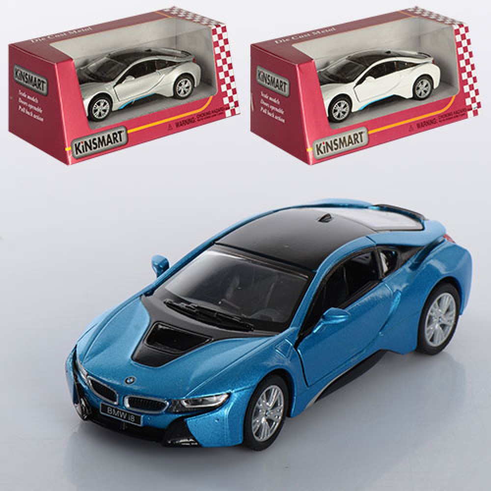 Машина металева BMW I8 , в коробці 16×8,5×7см