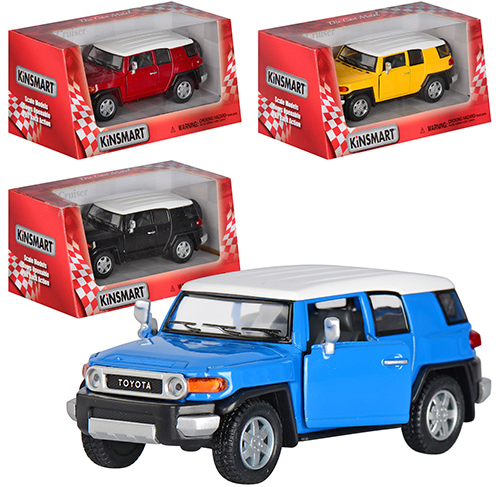 Машина металева Toyota FJ Cruiser KT-5343-W в коробці 16×8,5×7,5см