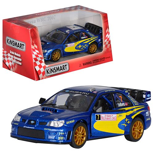Машина металлическая Subaru Impreza WRC 2007, в коробке, 16×8,5×7,5 см КИ