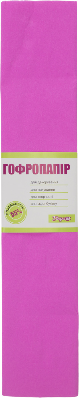 Бумага-гофра 5 55% 26,4г/м2 светло-розовая 705389