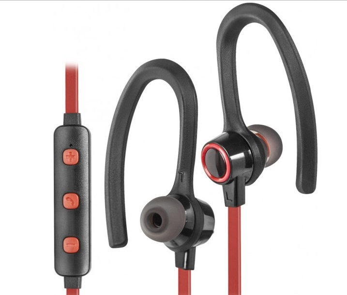 Навушники вакуумні Out Fit B720 BT з регулятором гучності black/red+мікрофон
