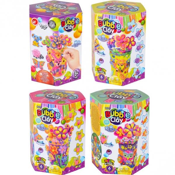Набір креативної творчості Bubble Clay Ваза українською DankoToys BBC-V-01,02,03,04U
