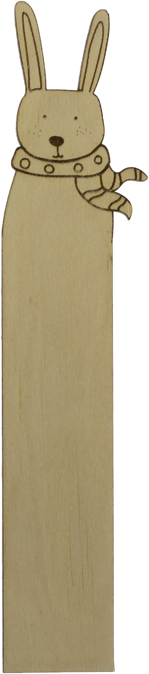 Закладки Звірі асорті 19×4 см фанера