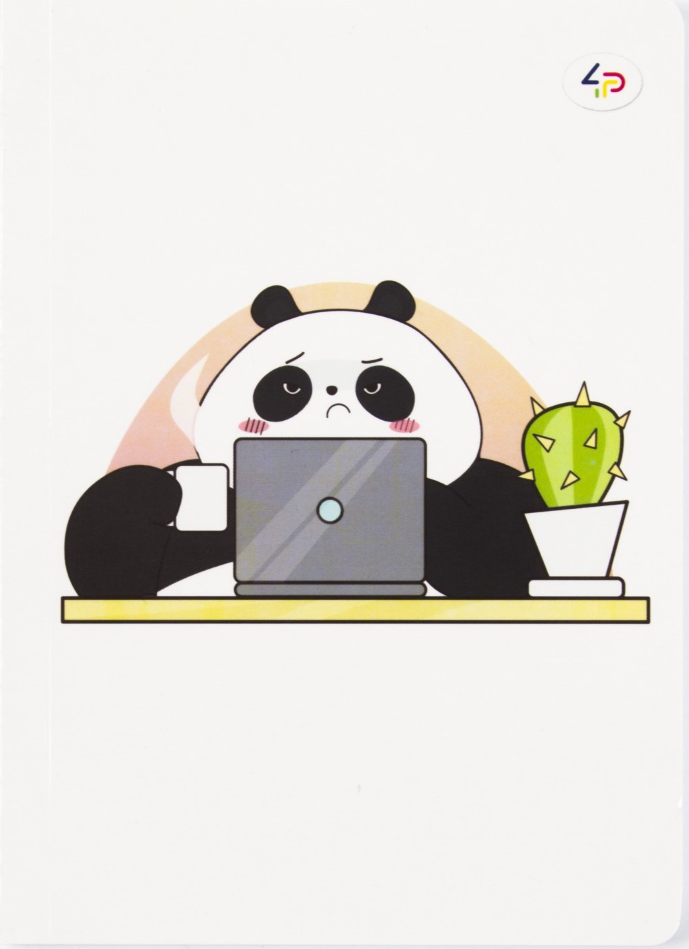 Блокнот B6 40 аркушів крапка Funny series panda and work 901340