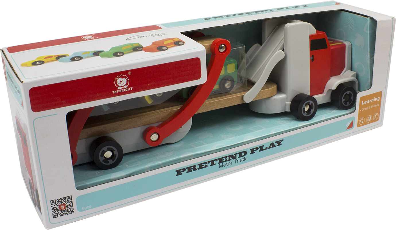 Дерев'яна іграшка Cubika Автовоз вантажівка 120327