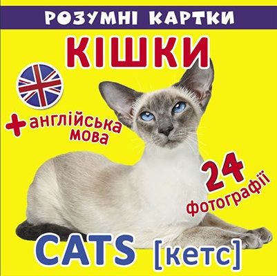 Розумні картки В7 Кішки 12 карток Бао 9024
