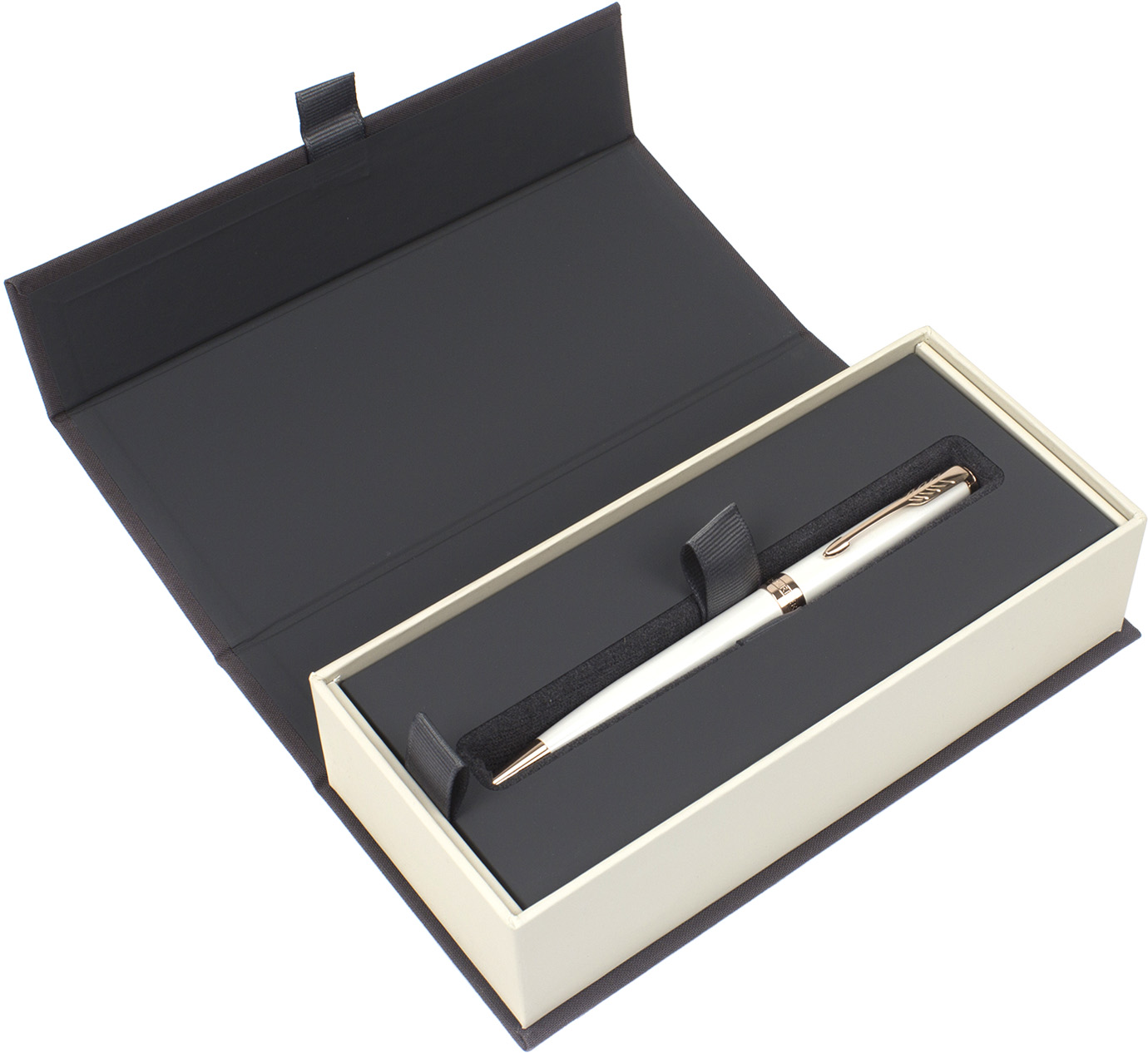 Ручка кулькова Sonnet 17 Pearl Black Lacquer з рожевою позолотою 87632