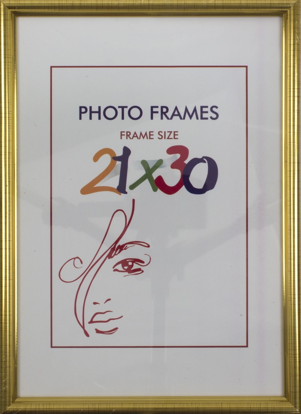 Фоторамка 21×30 золото