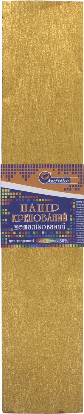 Папір гофра 2 м х50 см 30 % 60 г/м2,78 г/м2 металік золотий