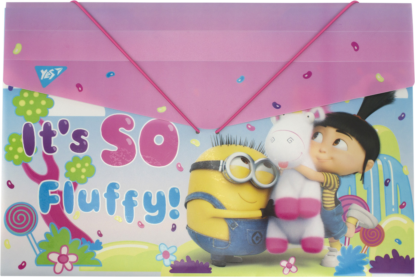Папка на резинці Minions fluffy 38×25 см 491684