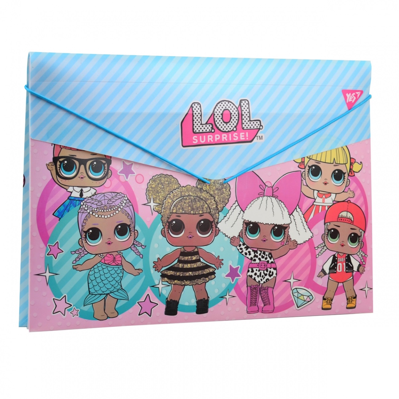 Папка на резинці B4 пластикова LOL Sweety 38×25см 491736