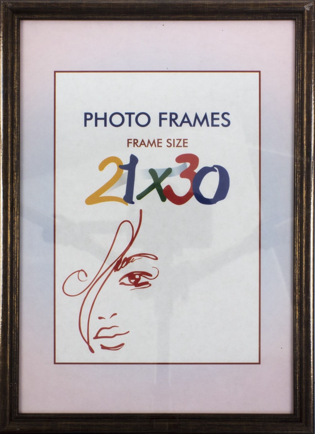 Фоторамка 21×30 бронза
