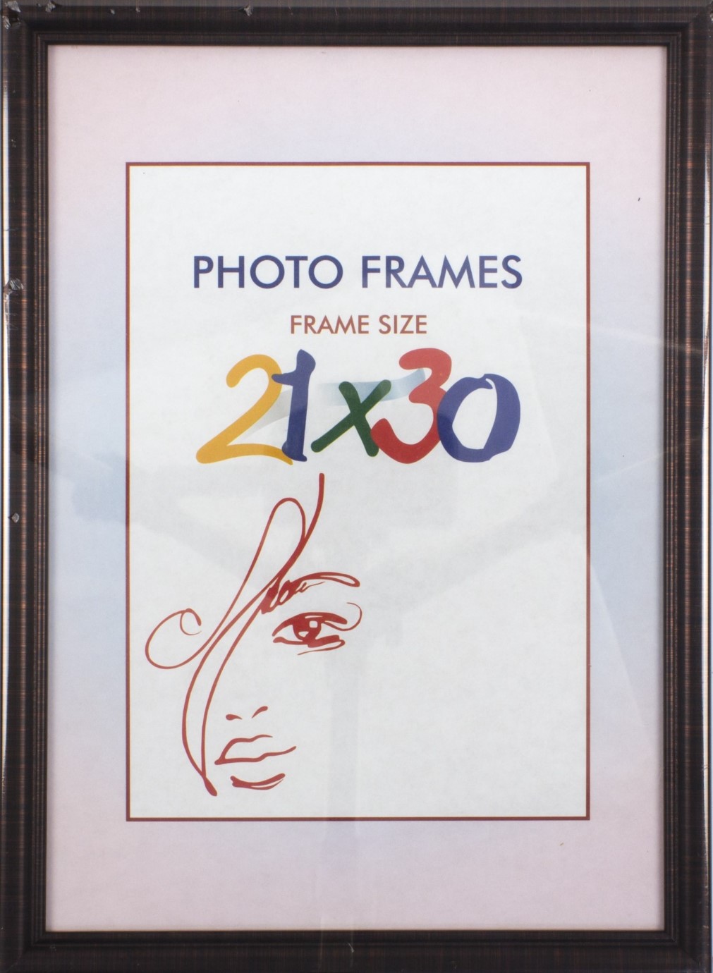 Фоторамка 21×30 темно-бронзова