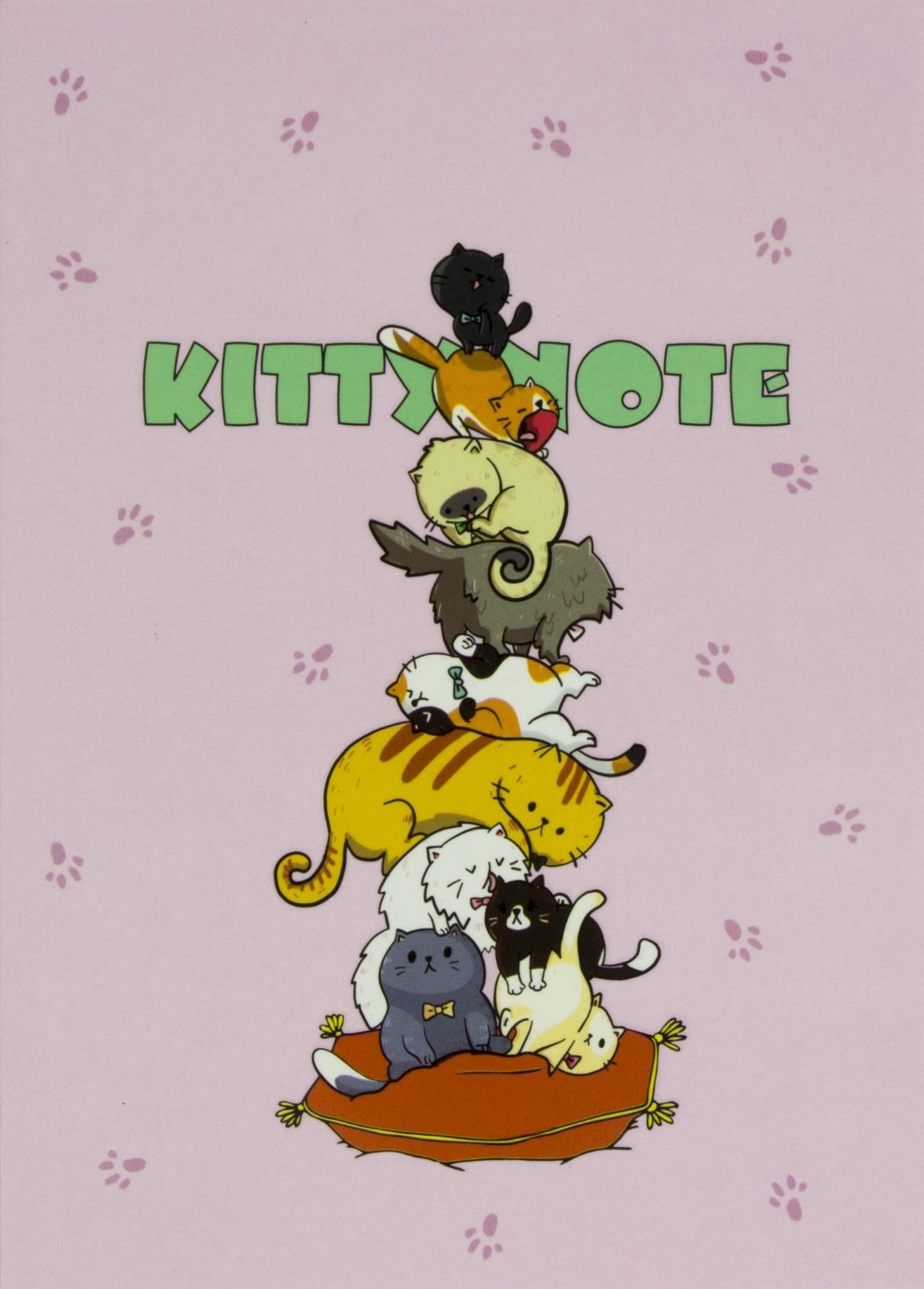 Блокнот B6 80 аркушів клітинка Kitty note, light pink 50629