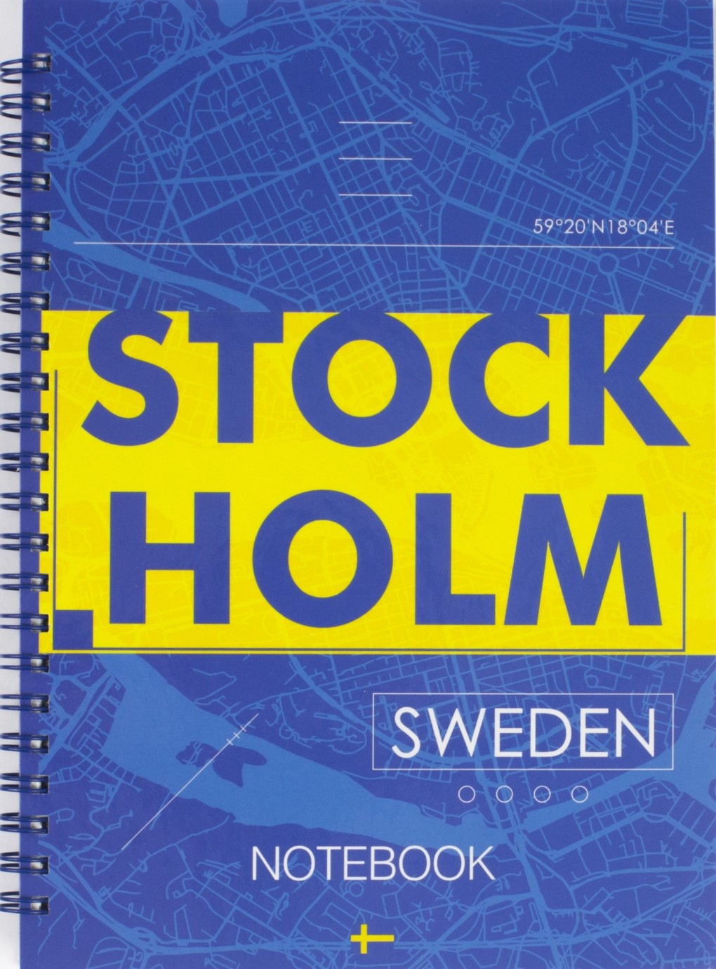 Блокнот на пружині A5 96 аркушів картонна обкладинка Stockholm
