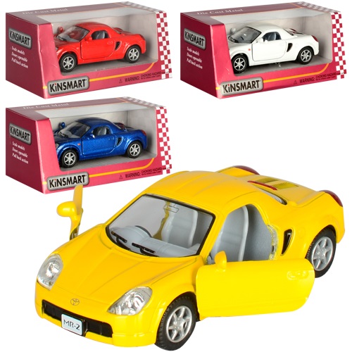 Машина металева Toyota MR-2 KT-5026-W в коробці 12×5×4см