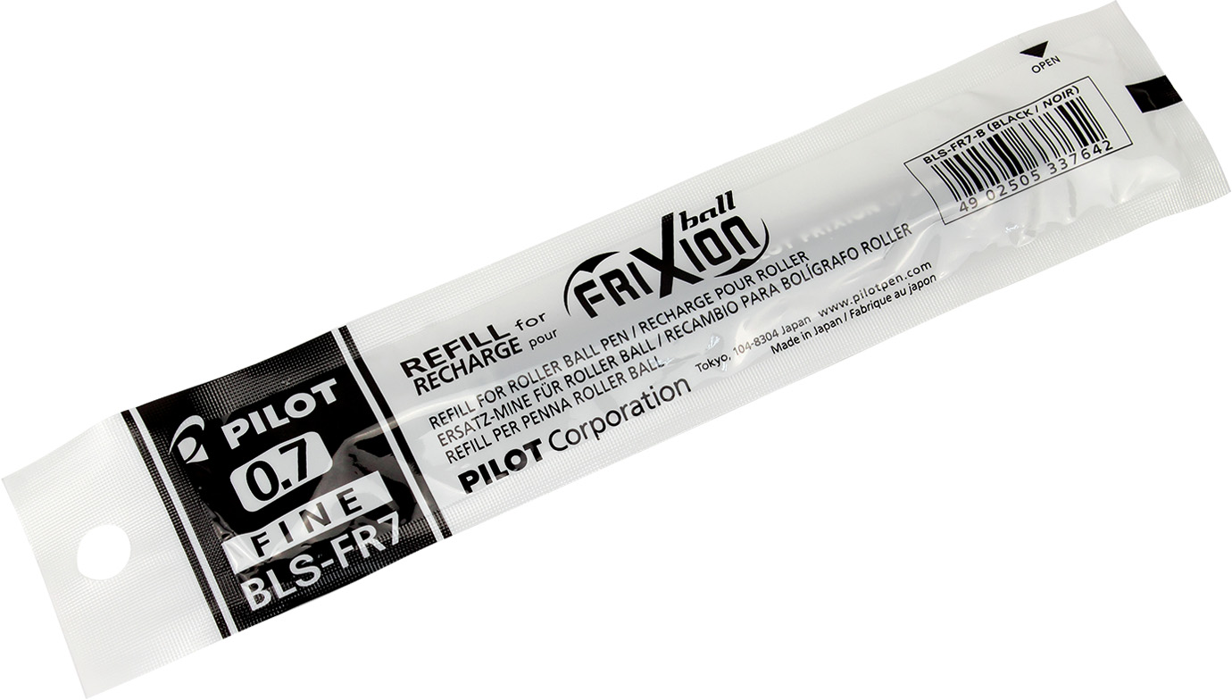 Стрижень гелевий Frixion 0,7мм чорний для BL-FR7