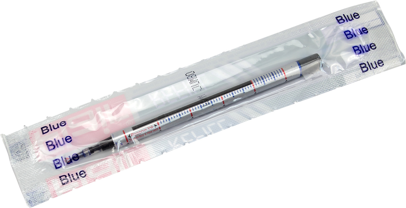 Стрижень кульковий 1W Writometer jumbo ball 12,5км синій