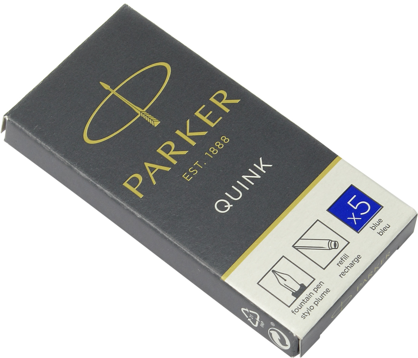 Картридж Quink (5 шт) синій 11410 BLU