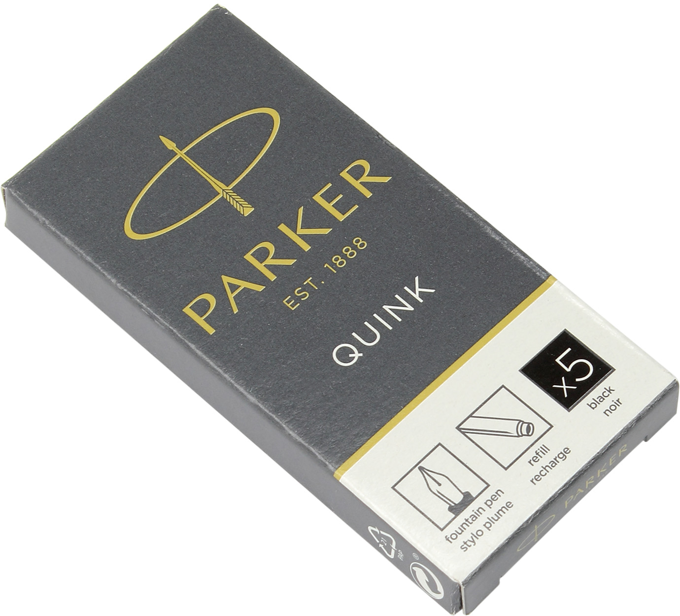 Картридж Quink (5 шт) чорний 11410 BK