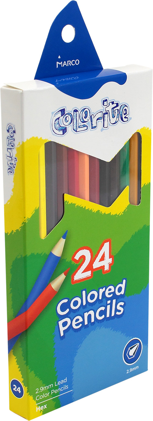 Олівці кольорові 24 кольори