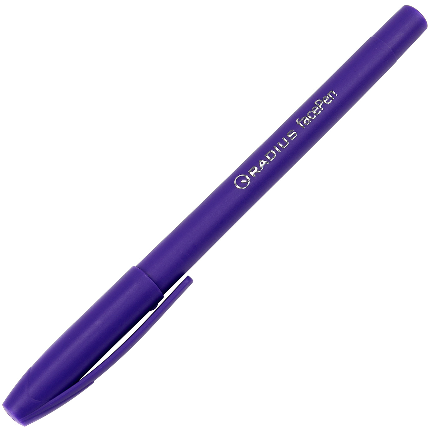 Ручка кулькова Face pen 0,7мм картонна упаковка, фіолетова 7890