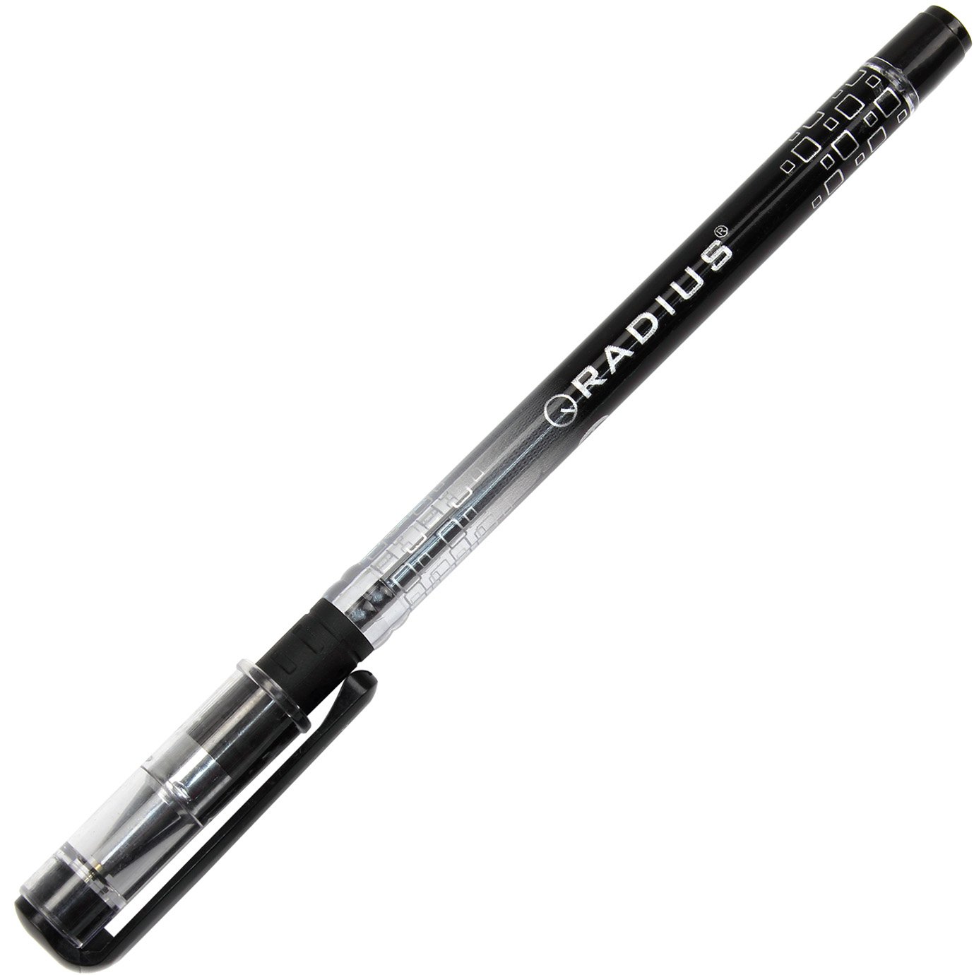 Ручка кулькова I-pen 0,7мм чорна напівпрозорий корпус 0184