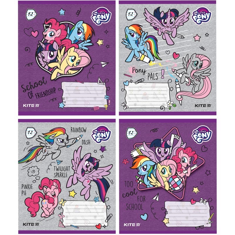 Зошит 12 аркушів лінія Little Pony