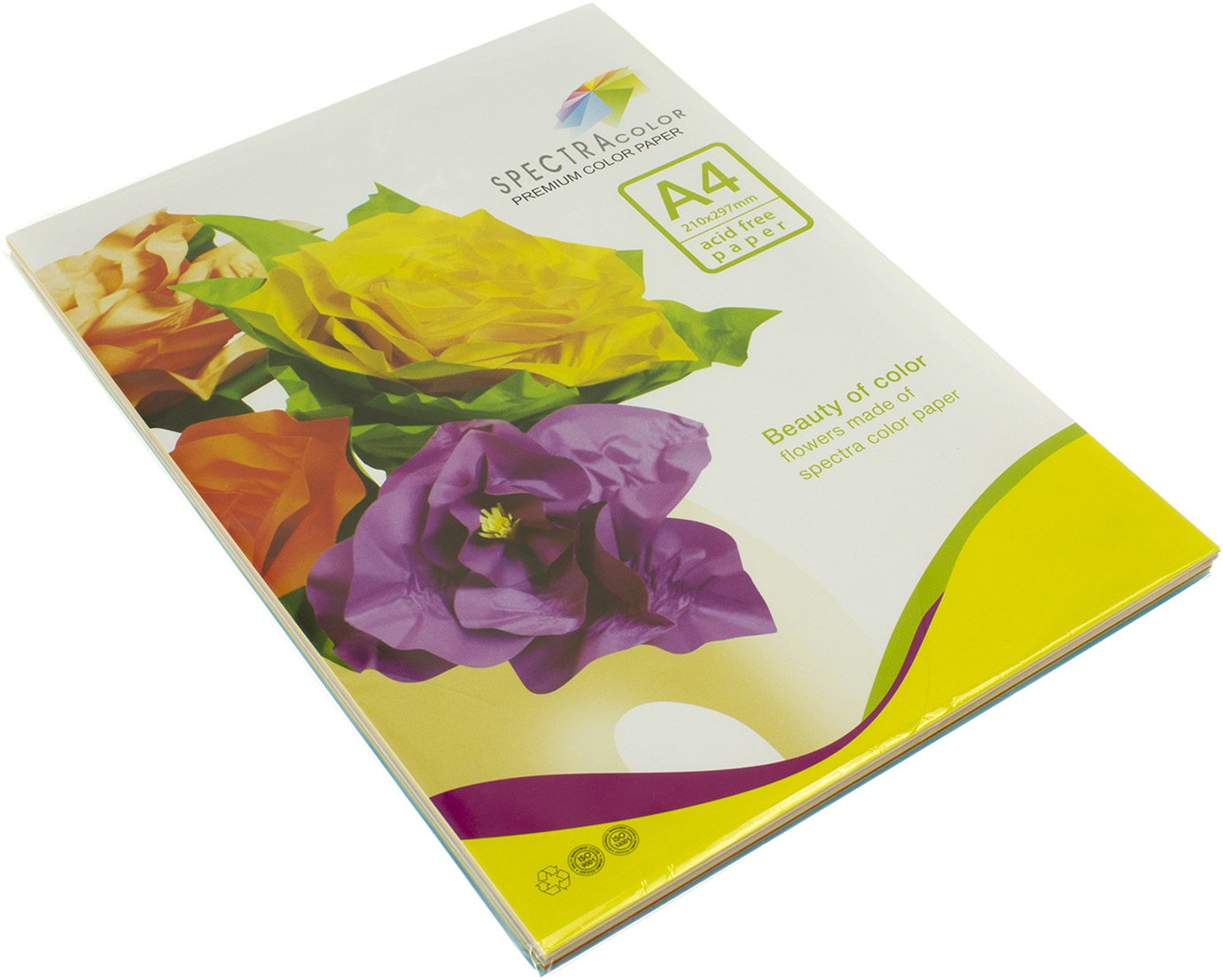 Папір кольоровий А4 80г/м2 супер мікс 10×10 Spectra Color-Rainbow Pack IT 85 B 100 шт