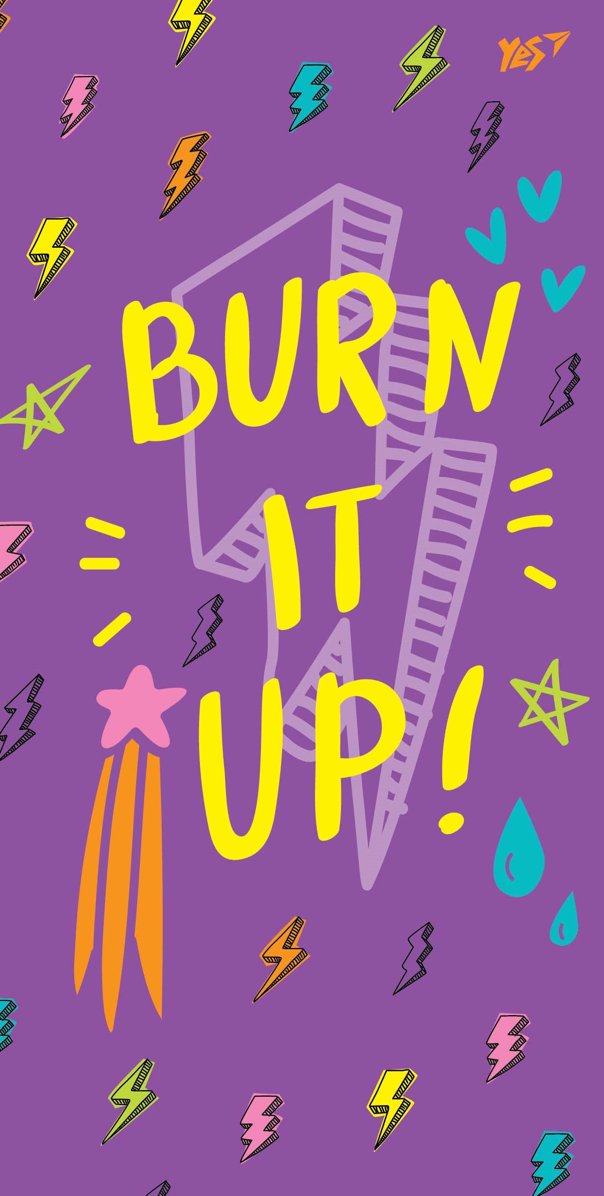 Блокнот B6+ 64 аркуші клітинка Burn it up! 7 БЦ 151524
