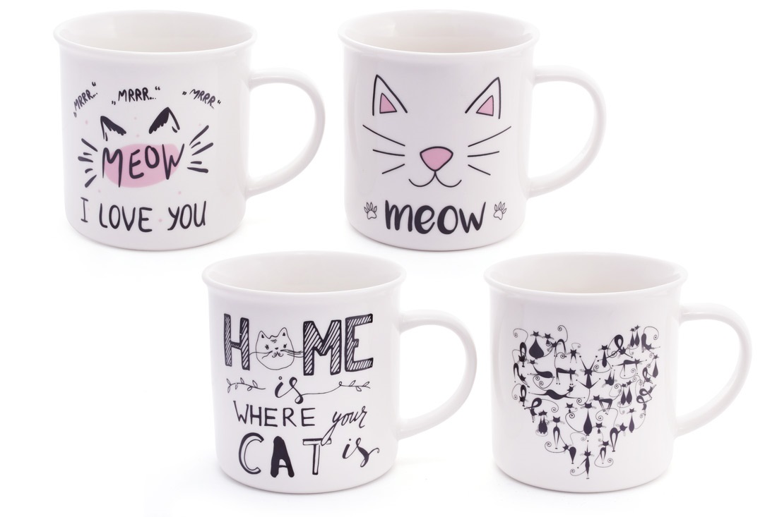 Чашка керамічна 400мл Meow