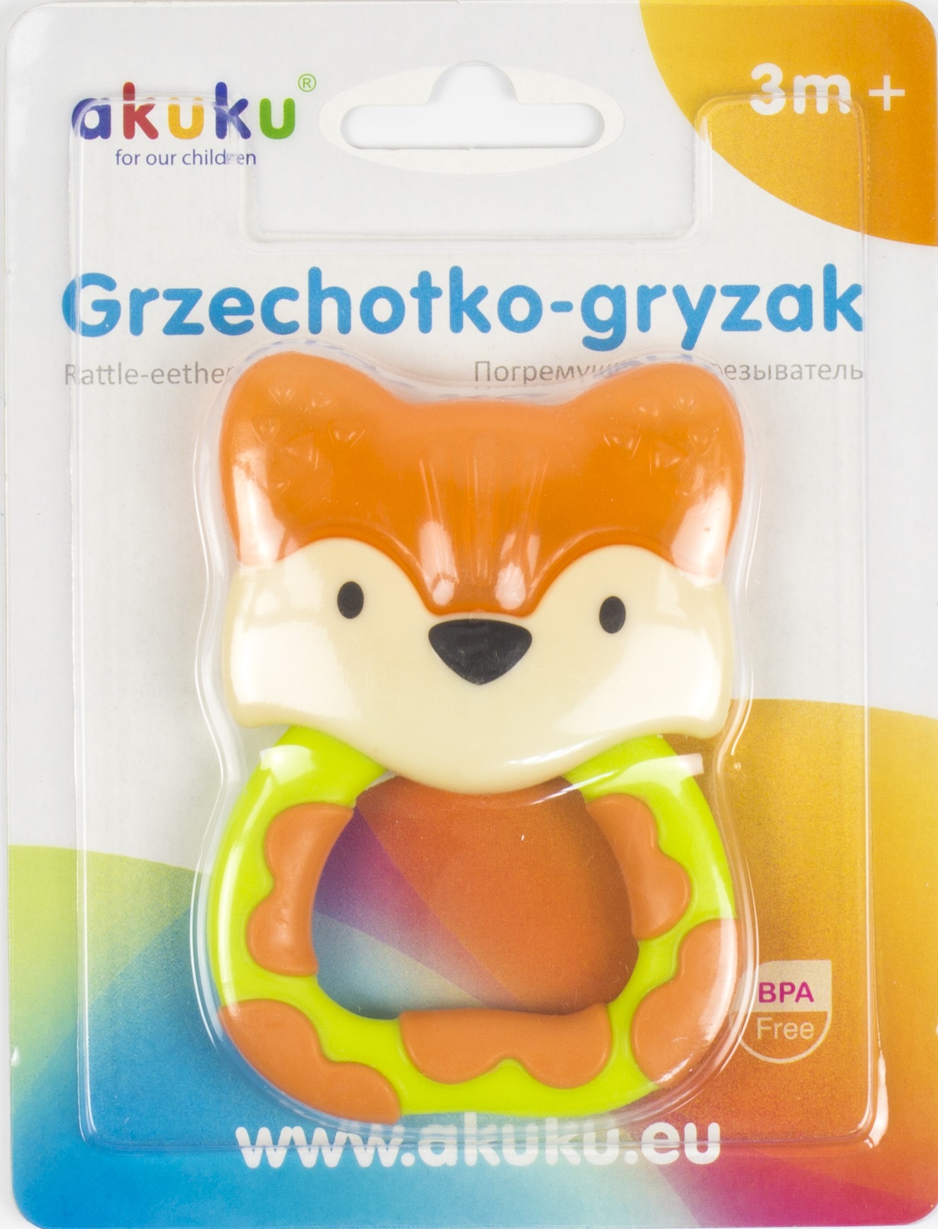 Брязкальце прорізувач Лисичка