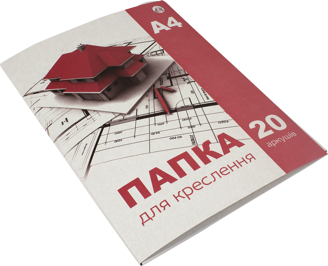 Папка для креслення А4 180г/м2 20 аркушів
