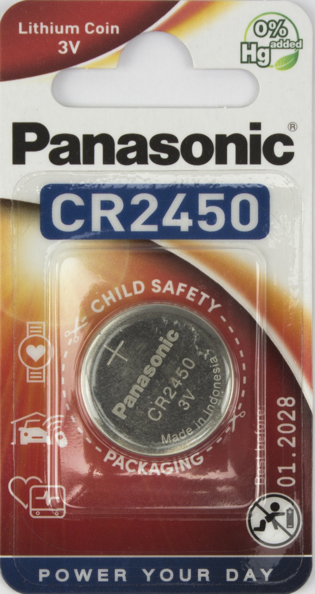 Батарейка CR2450/1bl 3V lithium