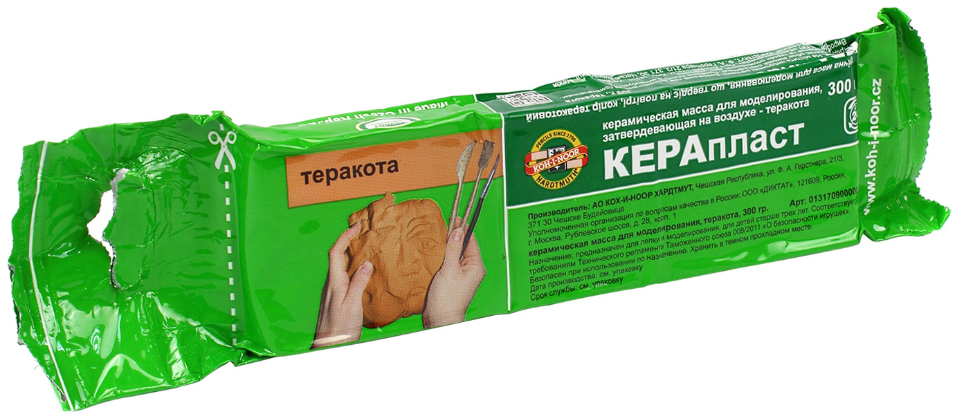 Пластилін Keraplast 131709 300г теракотовий