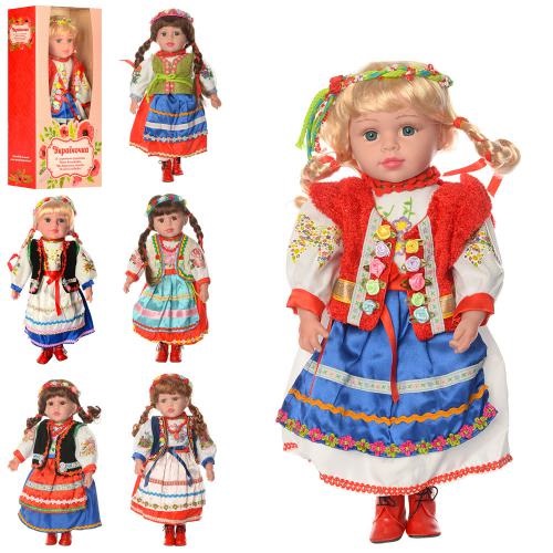 Лялька Україночка мягконабивная, 47 см, музична (українська пісня) , в коробці, 49×23,5×12см