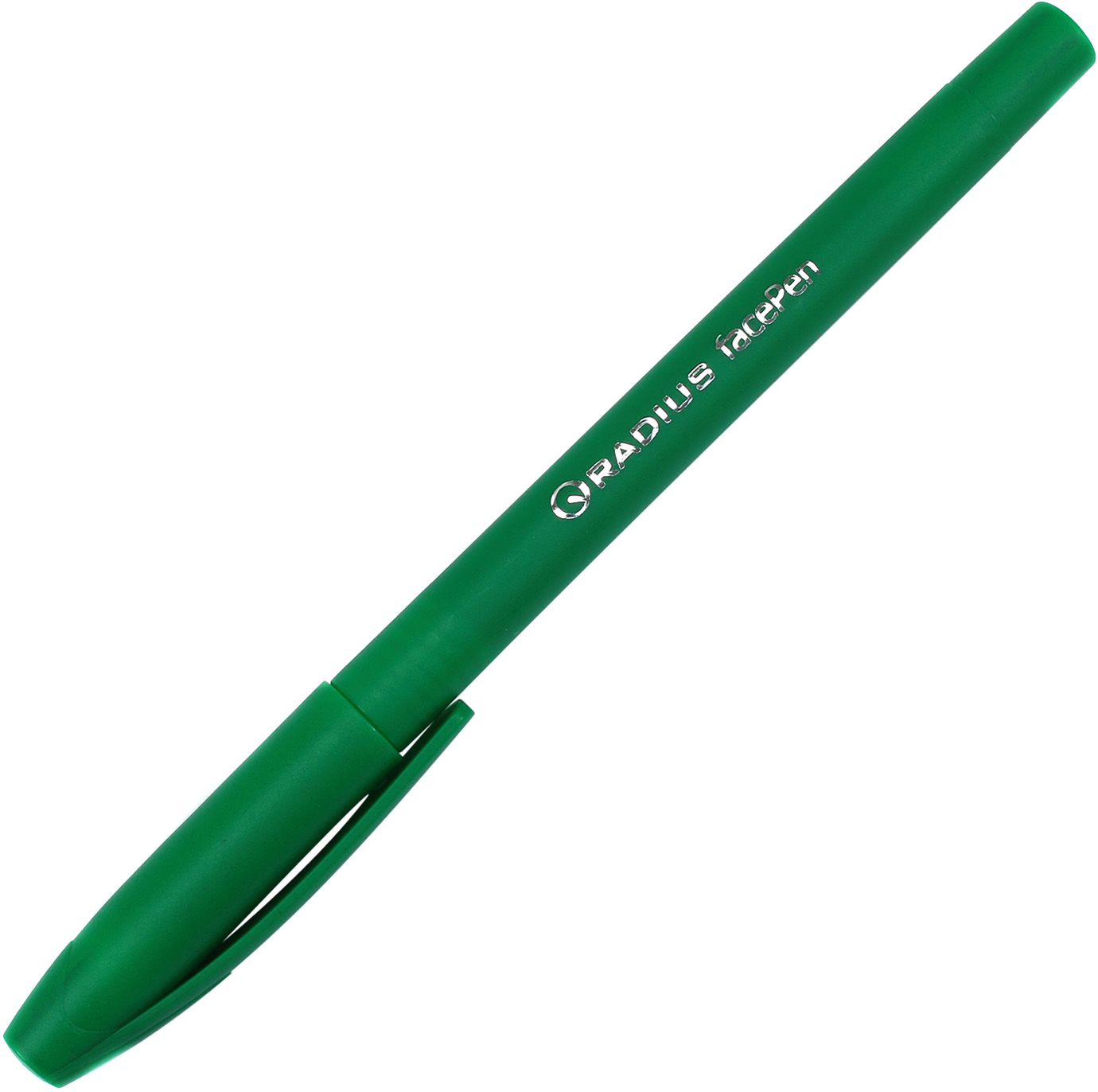 Ручка кулькова Face pen 0,7 мм картонна упаковка, зелена 7890