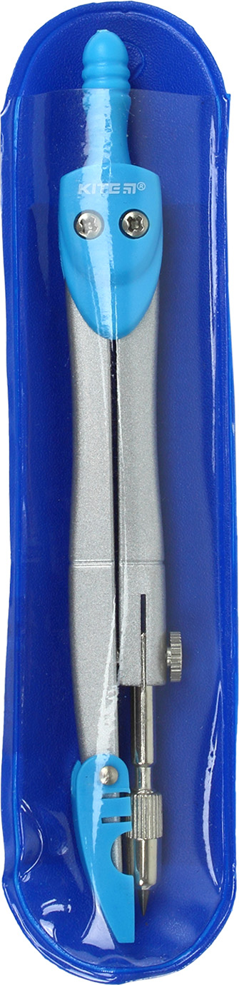 Циркуль 125 мм, блакитний, в чохлі PVC